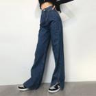 Side-slit Jeans