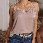 V-neck Frilled Trim Camisole