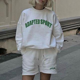 Letter Sweatshirt + Shirt