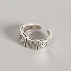 925 Sterling Silver Smile Ring Silver - One Size