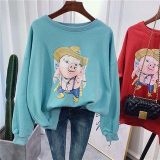 Piggy Print Sweatshirt