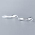 925 Sterling Silver Polished Bar Earring 1 Pair - One Size