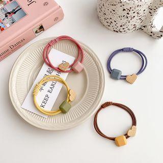 Square & Heart Hair Tie