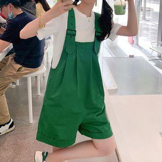 Short-sleeve Plain T-shirt / Plain Jumper Shorts