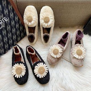 Daisy Fleece Flats