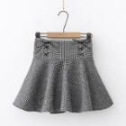 High-waist Plaid Mini Skirt