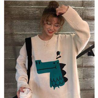 Crocodile Patterned Sweater