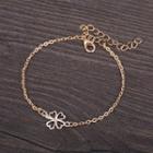 Alloy Clover Bracelet Gold - One Size