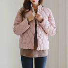 Stand-collar Quilted Jacket