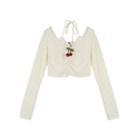 Halter-neck Shirred Cropped T-shirt