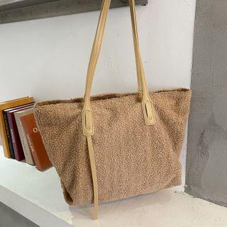 Plain Fleece Tote Bag