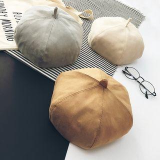 Faux-leather Beret