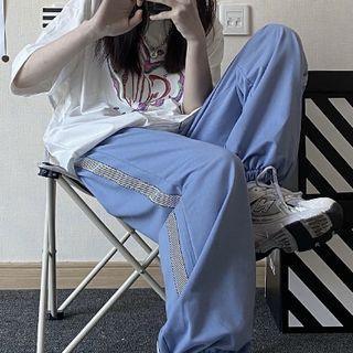 Striped Loose Fit Jogger Pants