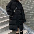 Oversize Padded Long Parka Black - One Size