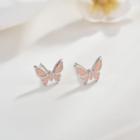 925 Sterling Silver Butterfly Earring As Shown In Figure - One Size