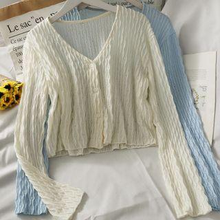 Button-up Lace Light Top