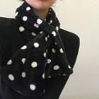 Dotted Furry Scarf