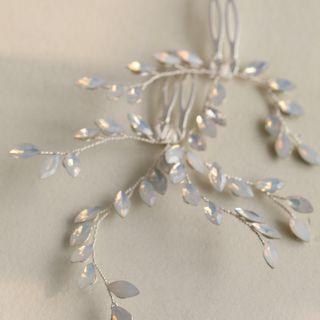 Leaf Rhinestone Alloy Headband / Set