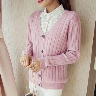 Star Button Cardigan