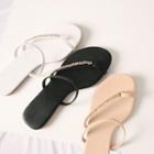 Rhinestone Toe-loop Flip-flops
