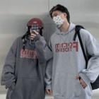 Couple Matching Front Pocket Letter Hoodie
