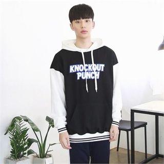 Knockout Color-block Printed Hoodie
