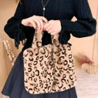 Leopard Furry Hand Bag Leopard - One Size