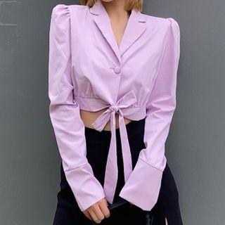 Button-up Crop Jacket
