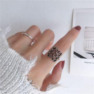 925 Sterling Silver Bamboo Ring