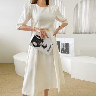 Chain-accent Long Swing Dress