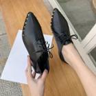 Rivet Pointed Oxford Shoes