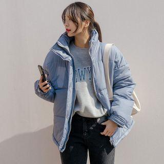 Plus Size High-neck Padded Jacket