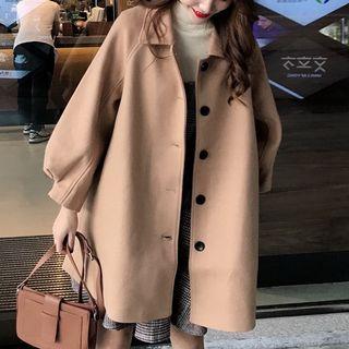 Balloon-sleeve Coat