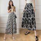 High-waist Print Culottes