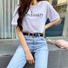 Letter-printed Silky T-shirt