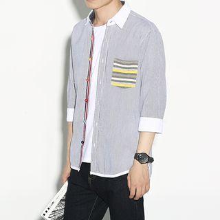 Panel 3/4-sleeve Shirt