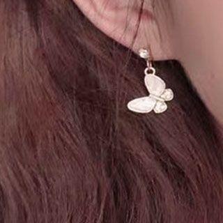 Rhinestone Acrylic Butterfly Dangle Earring