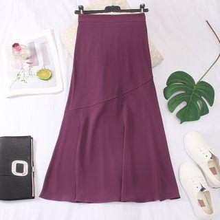 Irregular Chiffon Midi Mermaid Skirt