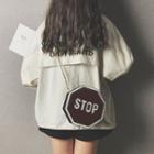 Stop Sign Crossbody Bag With Chain Strap
