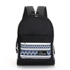 Patterned Panel Canvas Backpack