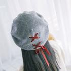 Lace Up Beret