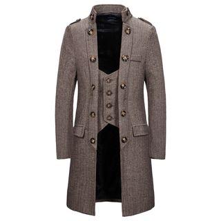 Mock Two Piece Coat