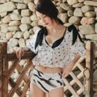 Set: Ribbon Bikini + Cover-top