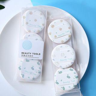 Set Of 3 : Print Powder Puff As Shown In Figure - One Size