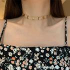 Crescent & Star Choker 1 Pc - Crescent & Star Choker - Gold - One Size