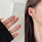 Geometric Alloy Earring 1 Pair - Ear Studs - Silver - One Size