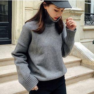 Turtle Neck Knit Pullover
