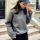 Turtle Neck Knit Pullover