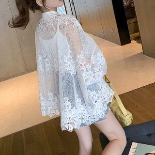 Lace Zip-up Jacket / Camisole