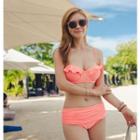 Set: Ruffle Trim Bikini + Swim Bottoms